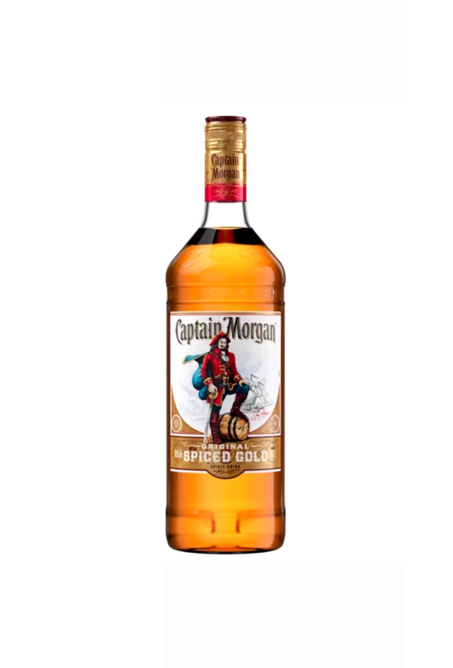 Captain Morgan Original Spiced Gold 1 Litre ABV 35% with free 2litre bottle of Lemonade or Pepsi
