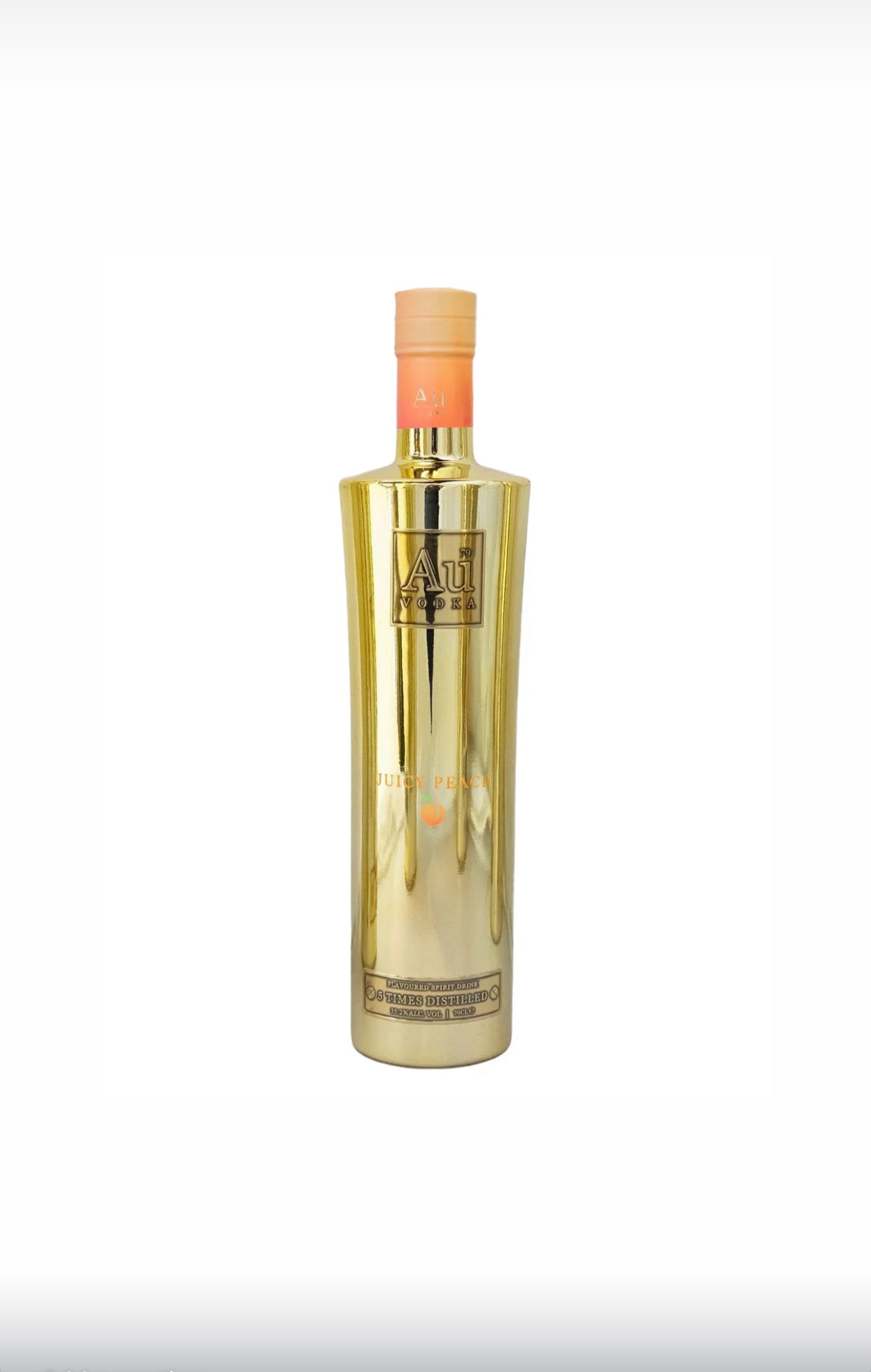 Au Vodka Juicy Peach Flavoured Spirit Drink 70cl ABV 35.2% with free 2litre bottle of Lemonade or Pepsi