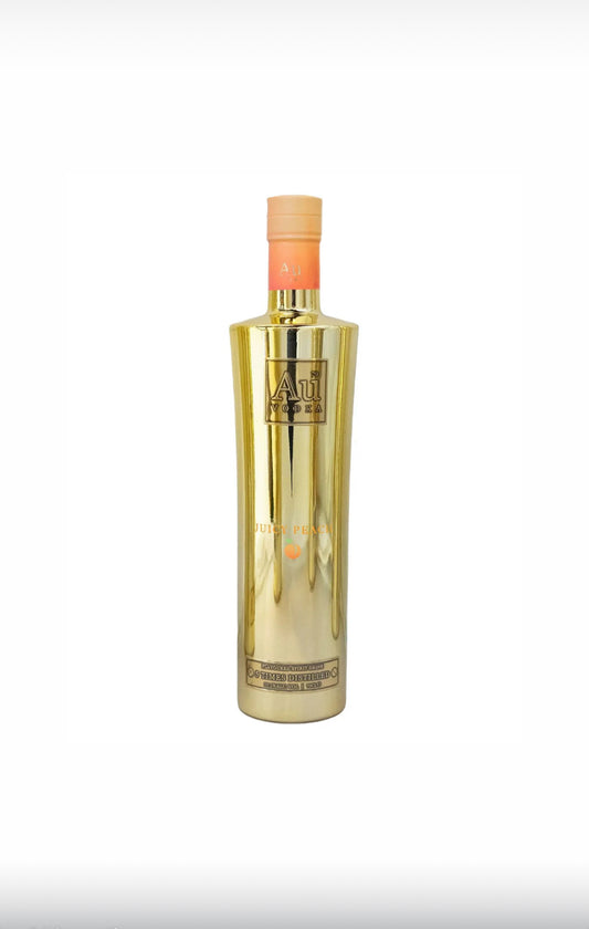 Au Vodka Juicy Peach Flavoured Spirit Drink 70cl ABV 35.2% with free 2litre bottle of Lemonade or Pepsi